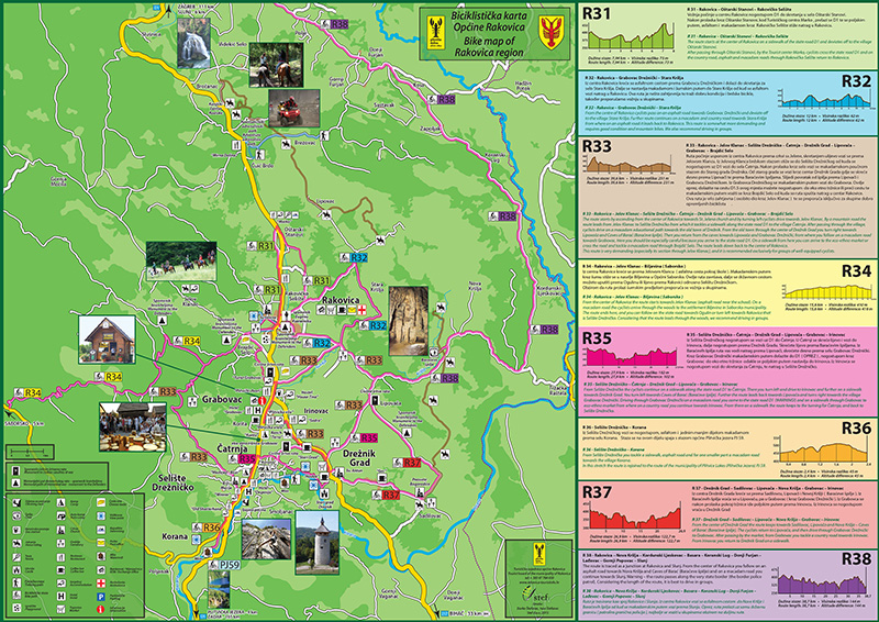 Karte biciklističkih staza (kliknite za pregled)